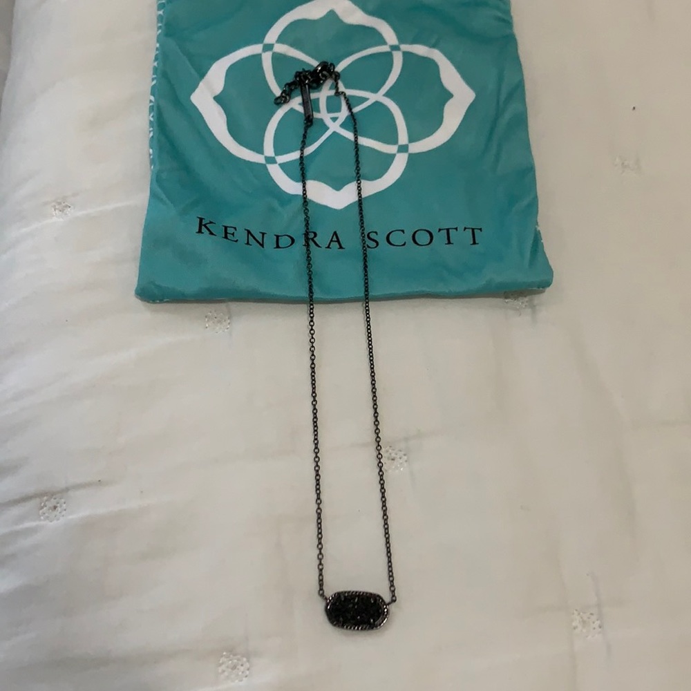 Kendra Scott Black Druzy Necklace Choker